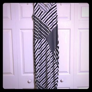 Black & white stripped dress